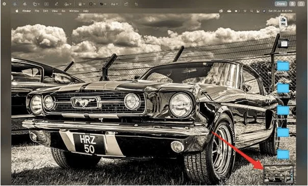 Jak oříznout snímek obrazovky na Macu