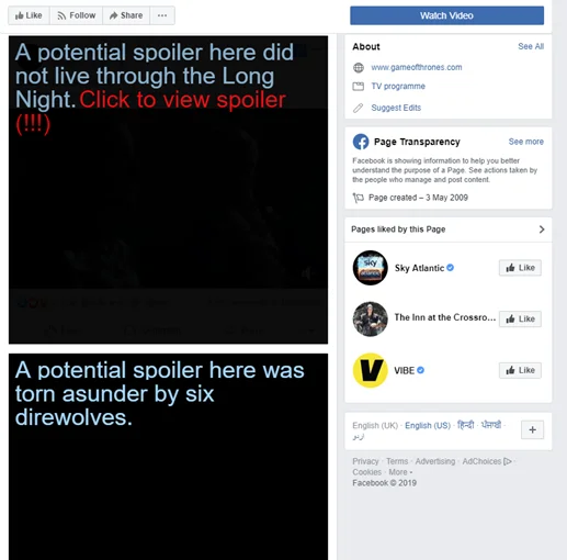 Oletko kyllästynyt Game Of Thrones -spoilereista?  Näin voit estää heidät Internetissä!