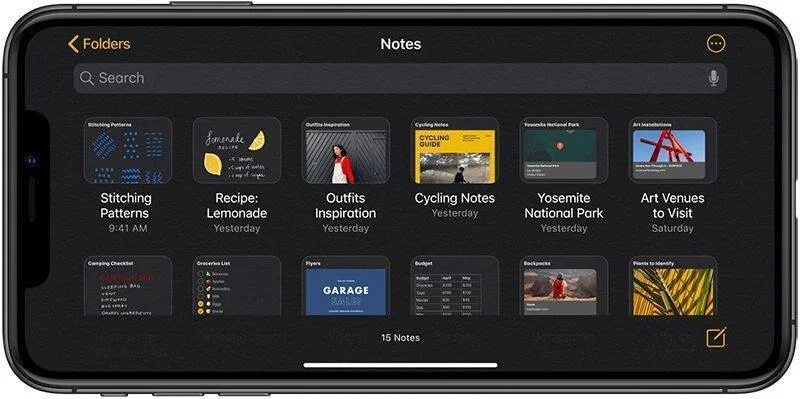 Aplikacioni Apple Notes bëhet shumë më i mirë me iOS 13: Çfarë ka të re?