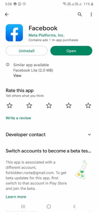 Jak opravit pád aplikace Facebook na Androidu?