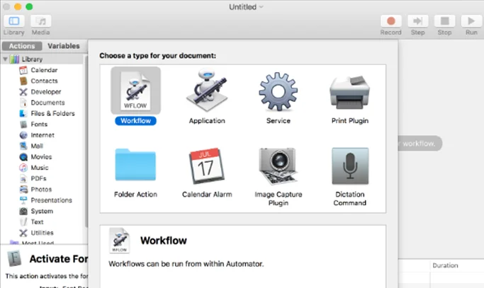 Hvernig á að nota Automator í Macos