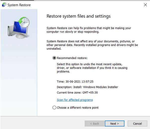 Kaip naudoti sistemos atkūrimą sistemoje „Windows 11“.