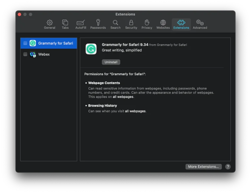 Jak odebrat prohlížeč WebNavigator z Mac (2021)