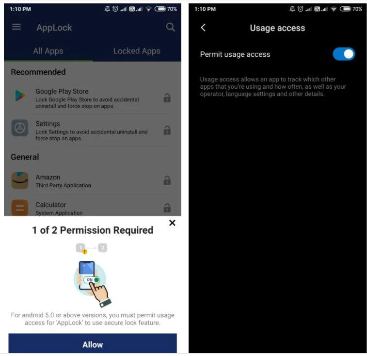Zabezpečte své aplikace v systému Android pomocí AppLock