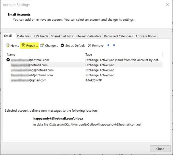 9 съвета за разрешаване на проблем с Outlook не може да се свърже със сървъра