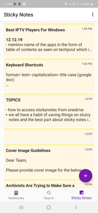 Võtke Windows 10 kleepmärkmed kõikjale kaasa