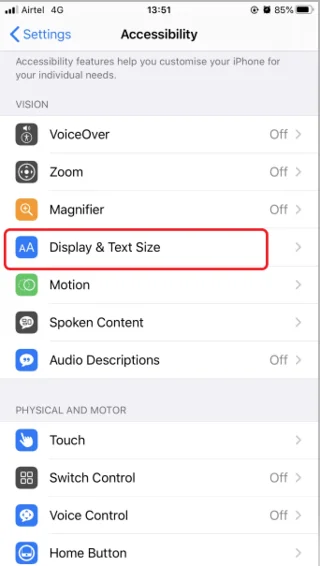 Как да деактивирате автоматичната яркост в iOS13?