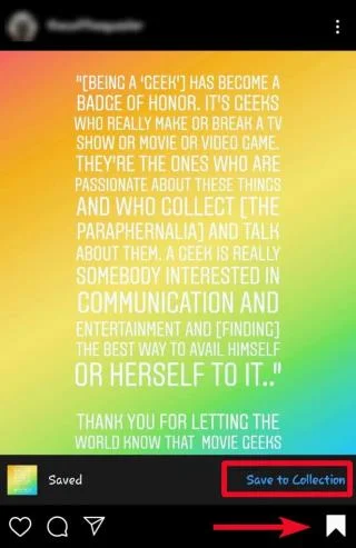 Kuinka tallentaa kuvia Instagramiin ja lisätä ne kokoelmaan