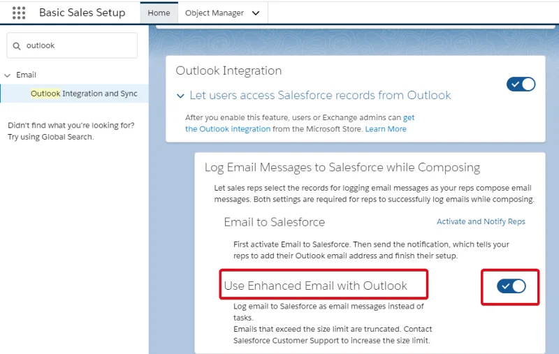 Jak nastavit integraci Salesforce s Microsoft Outlook