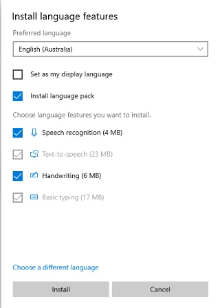 A nyelvi beállítások megváltoztatása a Windows 10 rendszerben