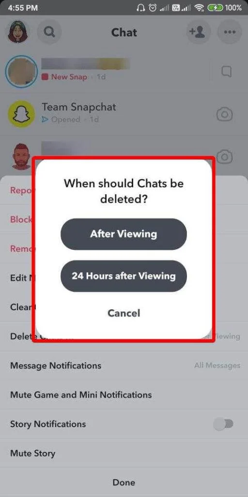 Kuidas lukustada vestlusi Snapchatis?