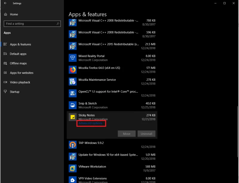 Kaip sukurti atsarginę kopiją ir atkurti lipdukus „Windows 10“?