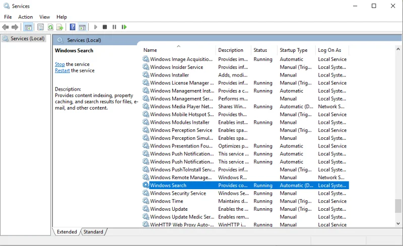 Jak opravit problémy s vyhledáváním v systému Windows 10 obnovením indexu