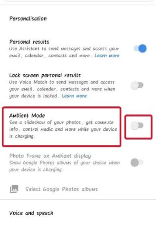 Как да активирате околния режим на Google Assistant