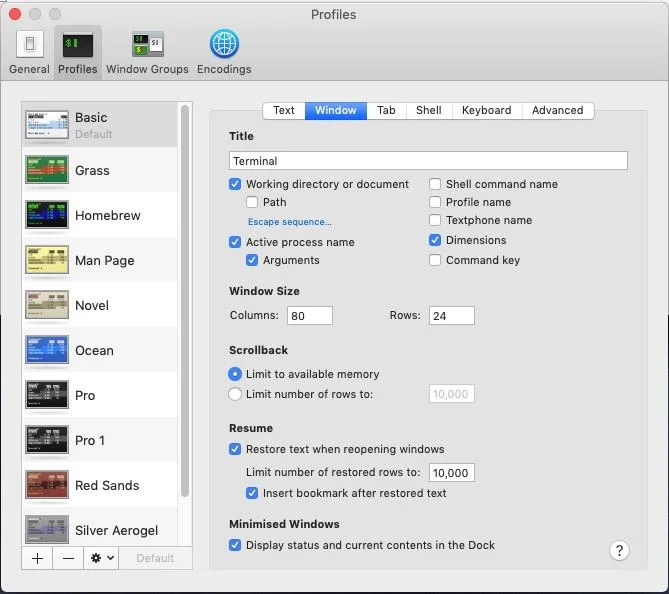 Kroky k přizpůsobení terminálu Mac a zvýšení produktivity
