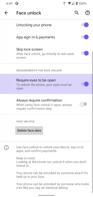Pixel 4 получава опция за отключване с отворени очи