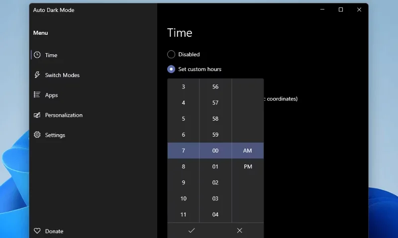 Як запланувати темний режим у Windows 11?