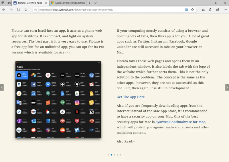 Karakteristikat unike të Microsoft Edge për lexuesit