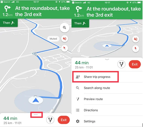 Jak sdílet polohu v reálném čase s přáteli pomocí Map Google na iPhone?