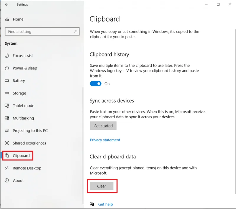 Як очистити буфер обміну Windows 10