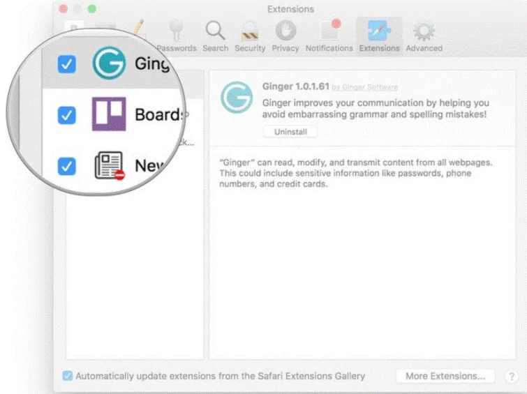 Πώς να προσθέσετε επεκτάσεις στο Safari;