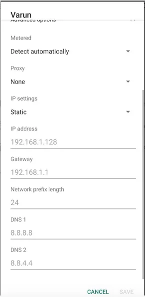 Разрешено: Неуспешно получаване на грешка в IP адреса на Android