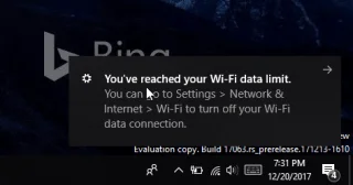 Az adathasználat beállítása és csökkentése Windows 10 rendszeren