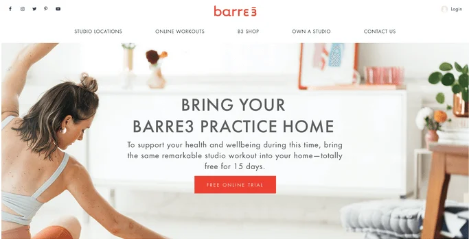 Tělocvična je zavřená?  Podívejte se na tyto online lekce cvičení