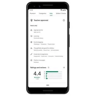 Το Google Play προσθέτει την ενότητα νέων παιδιών για την εύρεση των εγκεκριμένων εφαρμογών από δασκάλους