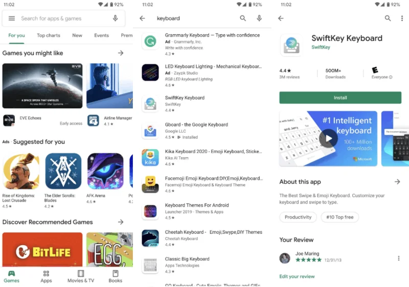 Androidi ja iPhone'i vaikeklaviatuuri muutmine: 6 sammu juhend