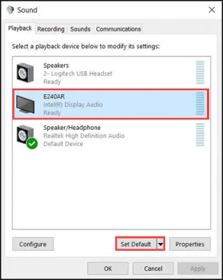Hogyan javítható ki a nem működő HDMI hang a Windows 10 rendszeren?