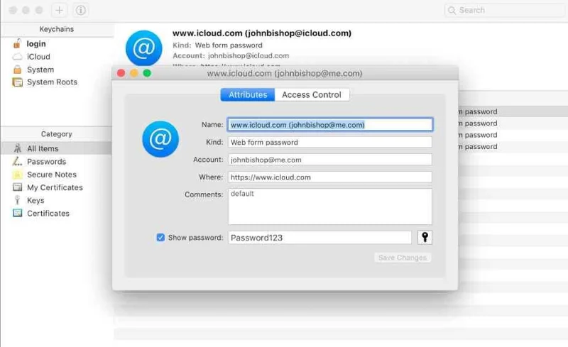 Как да намерите запазени пароли на Mac