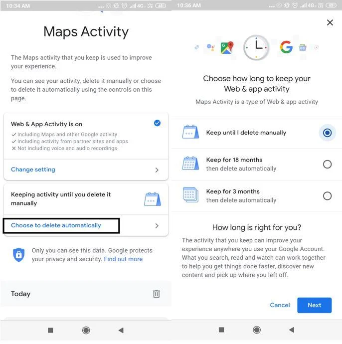 Kaip ištrinti „Google“ žemėlapių istoriją ir įjungti inkognito režimą?