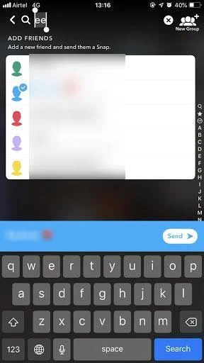 Kaip susisiekti su asmeniu „Snapchat“ jų nepridedant