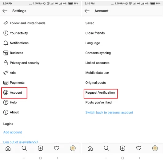 Útmutató lépésről lépésre az Instagram ellenőrzéséhez