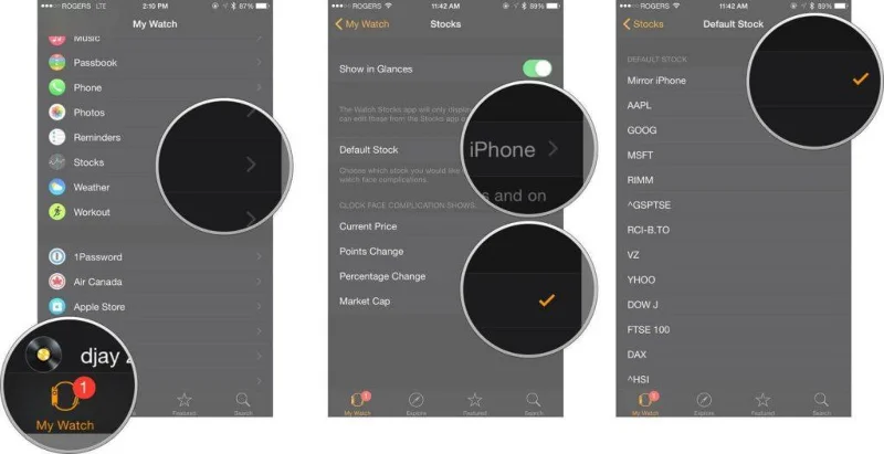 Nastavite zalogo, svetovno uro in privzeto vreme na vaši Apple Watch Series 4