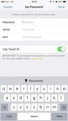 Si të trajtoni aplikacionin Notes në iPhone dhe iPad