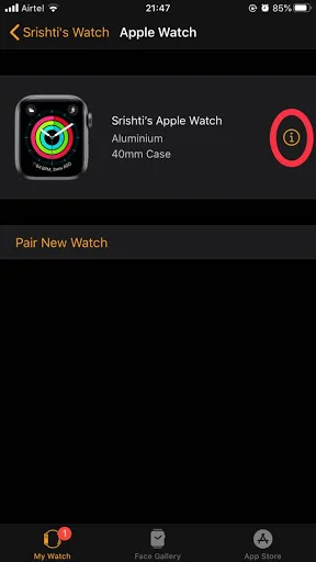 Каква е иконата (I) на Apple Watch? Ръководство за всички икони и символи на Apple Watch.