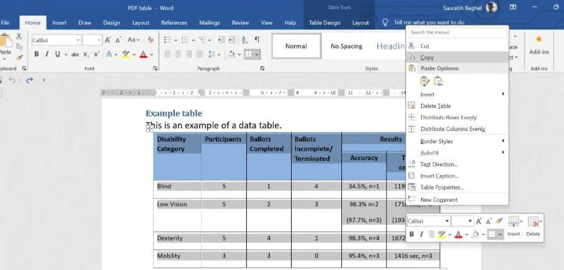 Как да конвертирате Excel таблица от PDF?