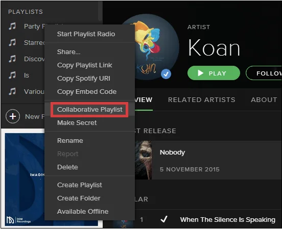Kaip sukurti slaptą grojaraštį „Spotify“.