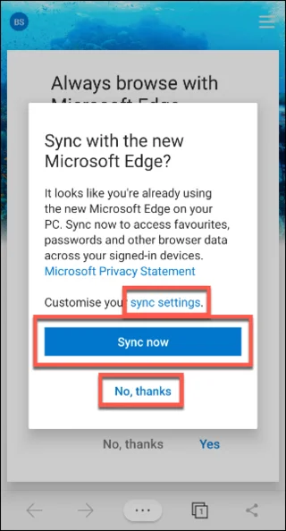 Hvernig á að setja upp og nota Microsoft Edge á Android