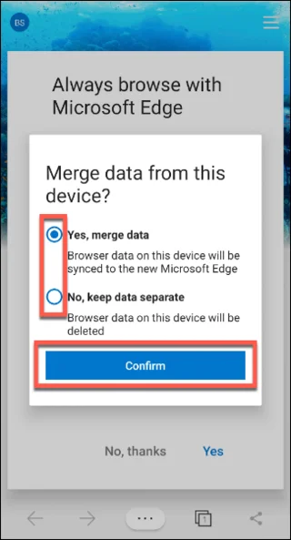 Hvernig á að setja upp og nota Microsoft Edge á Android