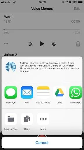 Sådan betjenes Apples Voice Memos-app