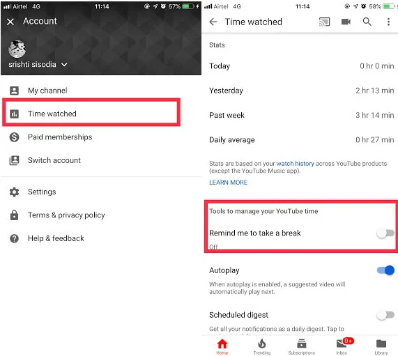 Kaip sekti laiką, praleistą žiūrint „YouTube“ vaizdo įrašus?