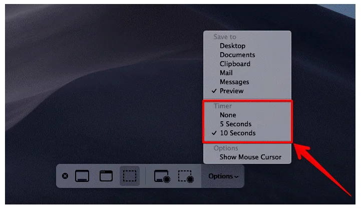 Kā ierakstīt ekrānu un uzņemt ekrānuzņēmumus operētājsistēmā macOS Mojave