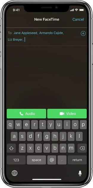 Jak používat skupinový FaceTime na vašem iPhone se systémem iOS 12.1?