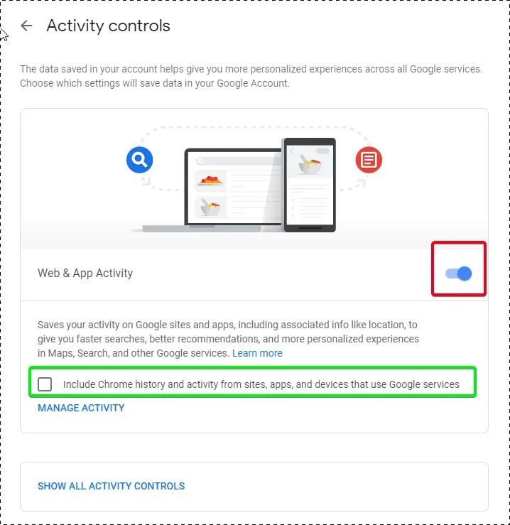 Как да не споделяте историята си на търсене с Google