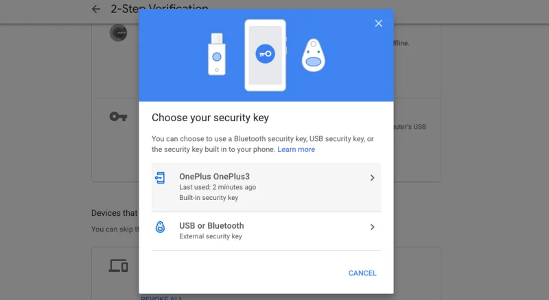 Google добавя нов физически ключ за сигурност към своята двуфакторна автентификация, вашият телефон