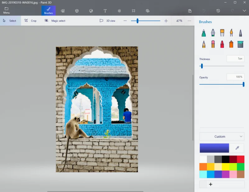 Hvordan gør man baggrunden gennemsigtig i Paint & Paint 3D?