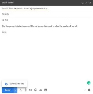 Как мога да планирам имейла си в Gmail